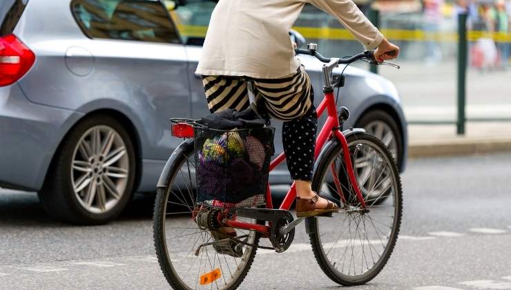 bicicletta in strada